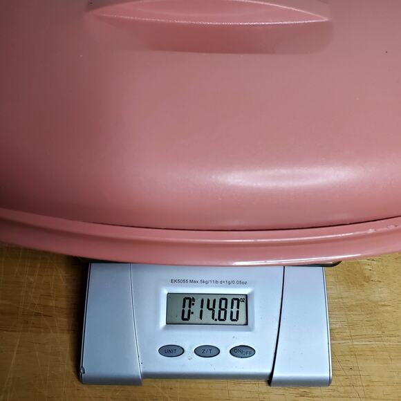 Vtg Tupperware Microwave Steamer Dusty Rose Complete - Picture 11 of 11